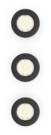 Peridot Rec Kit Rd zapuštěné svítidlo kulaté 7W, AC 220-240, IP20, (3 ks), černá