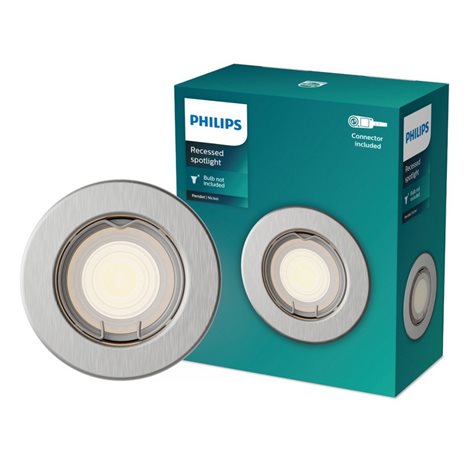 Peridot Rec Kit Rd zapuštěné svítidlo kulaté 7W, AC 220-240, IP20, nikl 2