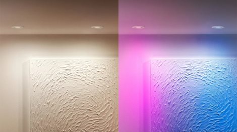 Philips LED bodové svítidlo GU10, sada s RGB žárovkou, bílá, 1 ks 3