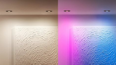 Philips LED bodové svítidlo GU10, sada s RGB žárovkou, černá, 3 režimy 3