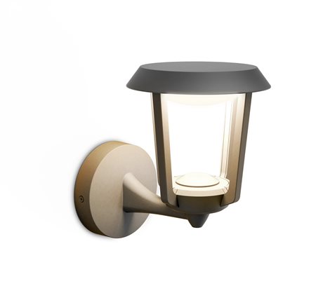Nuvy nástěnná lampa 4,3W 27K antracit 2