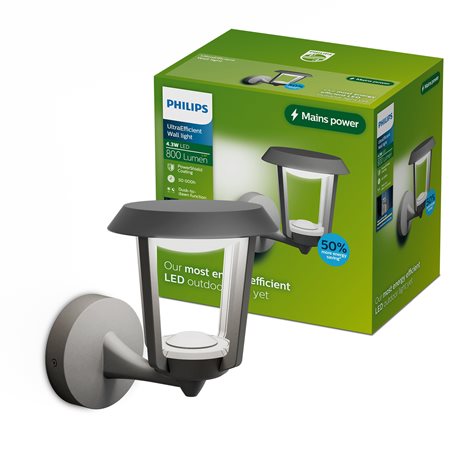 Nuvy nástěnná lampa 4,3W 27K antracit 4