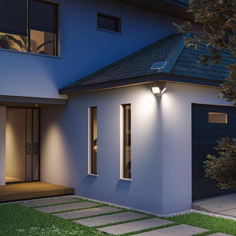Zyren solární bezpečnostní nástěnné svítidlo 50K bílé infračervený senzor 9