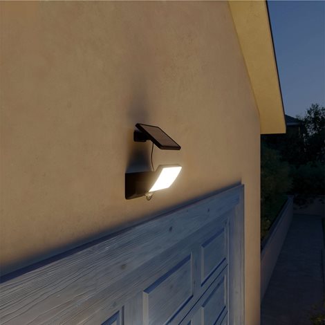 Fyns solární bezpečnostní nástěnné svítidlo 8,2W 30K se senzorem černé 7