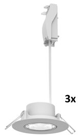 Zapuštěné bodové svítidlo Cilantro Step 5W, 90lm/W, 2700K, (3 ks), bílá