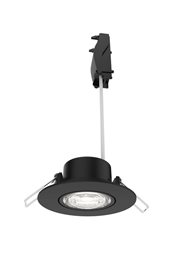 Zapuštěné bodové svítidlo Cilantro Step 5W, 90lm/W, 2700K, černá