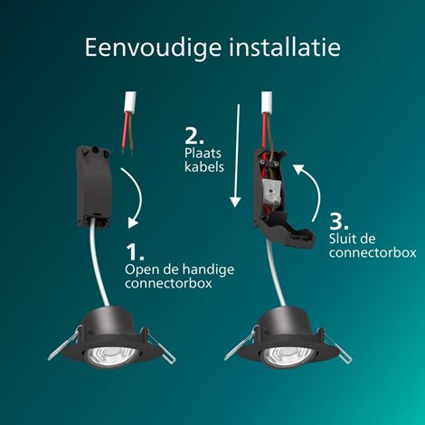 Zapuštěné bodové svítidlo Cilantro Step 5W, 90lm/W, 2700K, černá 5