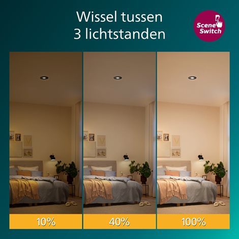 Zapuštěné bodové svítidlo Cilantro Step 5W, 90lm/W, 2700K, černá 9