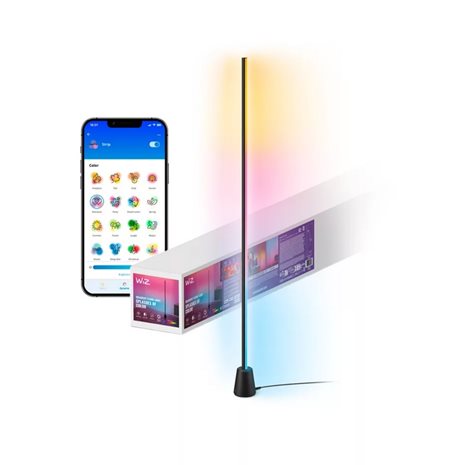 WiZ Floor LED stojací lampa, 2700-5500K, 1,4m, nastavitelná barva světla, černá 2