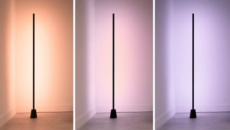 WiZ Floor LED stojací lampa, 2700-5500K, 1,4m, nastavitelná barva světla, černá 3