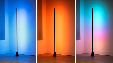 WiZ Floor LED stojací lampa, 2700-5500K, 1,4m, nastavitelná barva světla, černá 4