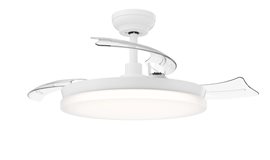 Tynl zatahovací ventilátor a svítidlo 32W+35W WH OFF