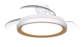 Bliss DC stropní ventilátor a svítidlo 28W+35W zlatý
