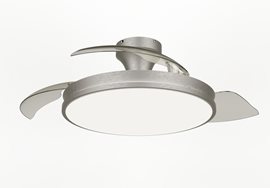 Atlas DC stropní ventilátor a svítidlo 28W+35W niklový