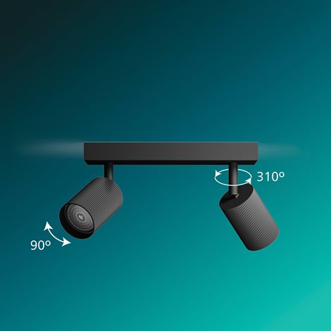 Wyatt LED bodové svítidlo 3x5W, AC 220–240, černá 10