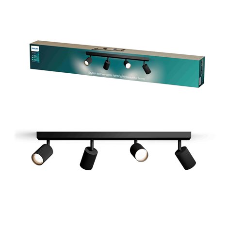 Wyatt LED bodové svítidlo 4x5W, AC 220–240, černá 3