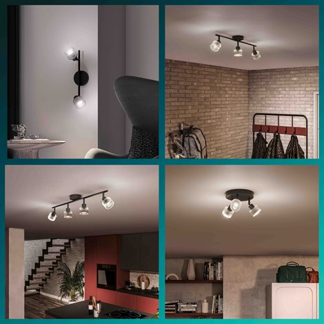 Horen LED bodové svítidlo 2×5W, AC 220–240, černá 8