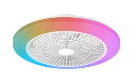 Amigo Stropní svítidlo s ventilátorem 20W+40W, 4400lm, AC 220–240, 2700–6500 K, IP20, RGB OFF bílá