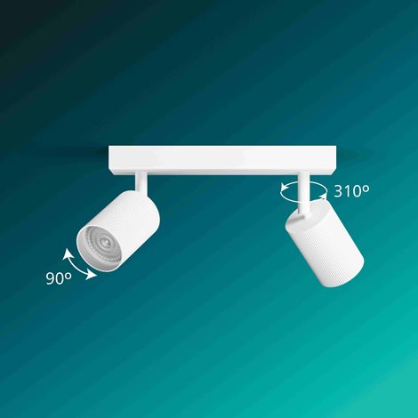 Wyatt LED bodové svítidlo 2x5W, AC 220–240, bílá 10