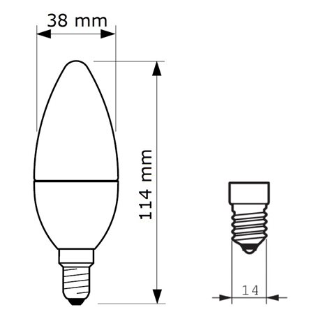 CorePro candle ND 7-60W E14 840 B38 FR LED Žárovka 7W 806lm 6