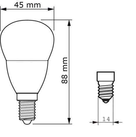 CorePro lustre ND 5-40W E14 840 P45 FR LED Žárovka 5W 470lm 5