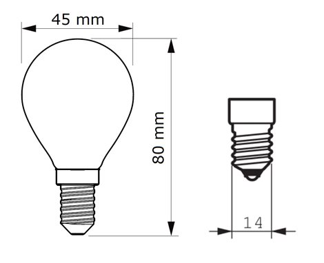 MASTER LEDLuster DT3.4-40W E14 927 P45 CL G LED Žárovka 3,4W 470lm 2
