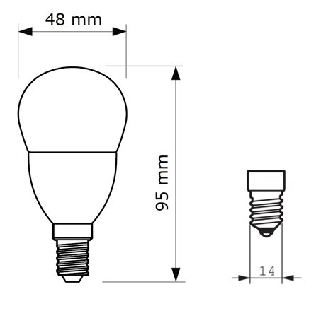 CorePro lustre ND 7-60W E14 827 P48 FR Žárovka 7W 806lm 3