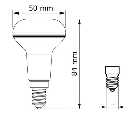 CorePro LEDspot ND R50 2,8-40W E14 827 36D  LED Žárovka 2,8W R50lm 1
