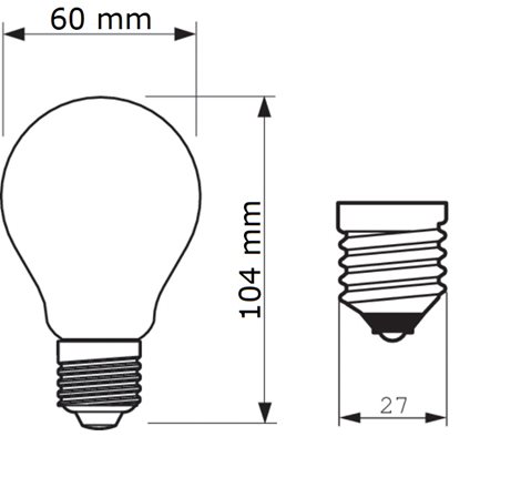 Vintage LED filament žárovka E27 A60 7W (40W) 470lm 1800K nestmívatelná, zlatá 3