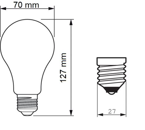 MASTER LEDBulb ND 7.3-100W E27 830 A70 FRG EEL A Žárovka 7,3W 1535lm 2