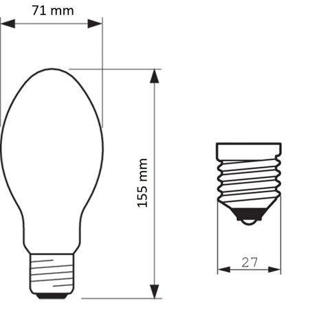 výbojka SON 70W/220 I E27 * 2