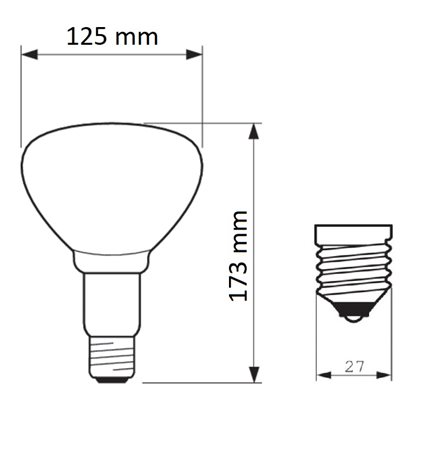 Infražárovka IR 150C* R125 HG 2