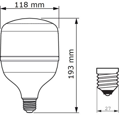 TForce Core HB MV ND 35W E27 830 G3 LED zářivka 35W 4800lm 6