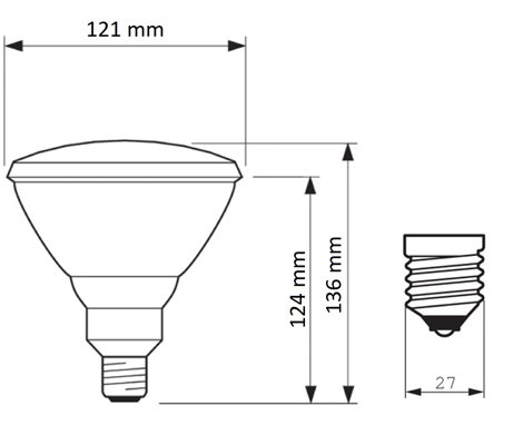Infražárovka IR PAR38E 150W 230V E27 2