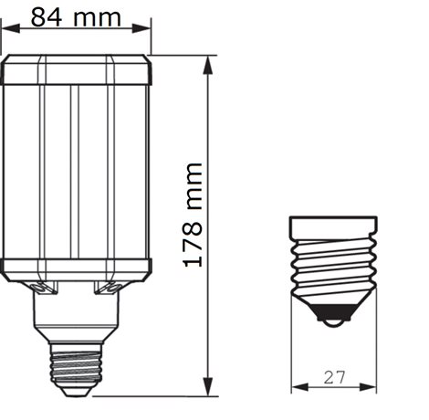 LED žárovka TForce LED HPL ND 57-42W E27 830 5700lm 5