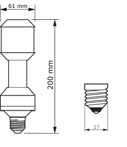 MASTER LED SON-T IF 3.6Klm 23W 727 E27* Zdroj 23W 3600lm 2