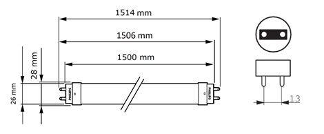 MASTER LEDtube Value UN 1500mm UO 23W 840 T8 LED trubice 23W 3700lm 4