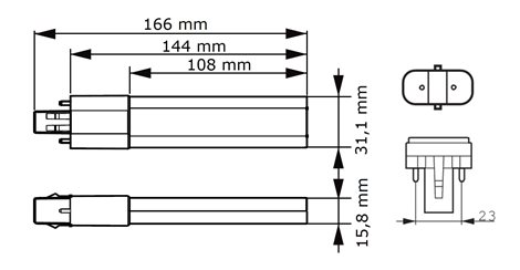 CorePro LED PLS 5W 830 2P G23 LED Žárovka 5W 520lm 1