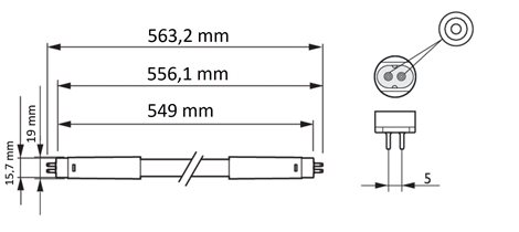 MASTER LEDtube 549mm HE 8W 840 T5 EU LED trubice 8W 1050lm 5