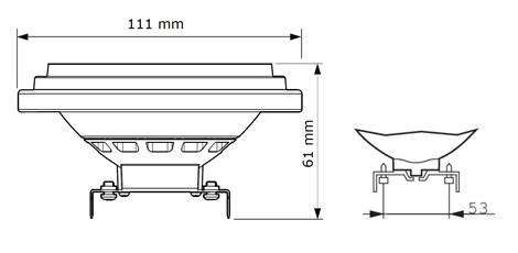 MASTER ExpertColor 14.8-75W 940 AR111 24D LED Žárovka 14,8W 950lm 2