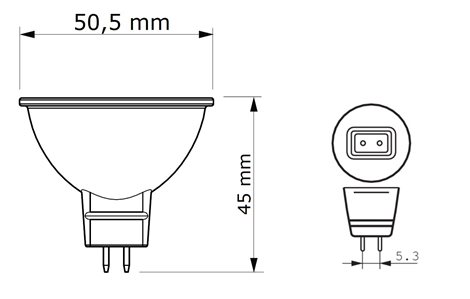 CorePro LEDspot ND 7-50W 830 MR16 36D  LED Žárovka 7W 621lm 6