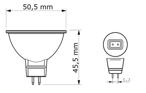 CorePro LEDspot ND 2.9-20W MR16 827 36D LED žárovka 2,9W 230lm 2