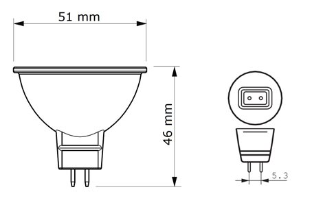 Brill GU5.3 12V MR16 60D 1CT/10X5F Halogenová žárovka 50W 2