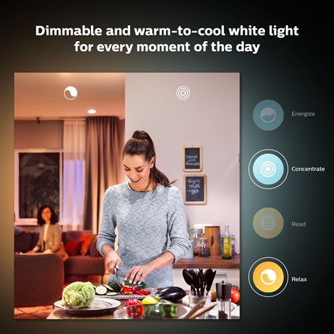 HUE WA LED Luster žárovka E14 5,1W 470lm K IP20, stmívatelné 11