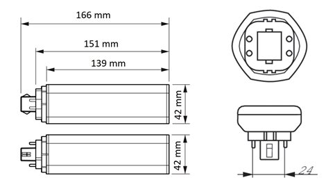 CorePro LED PLT HF 18.5W 830 4P GX24q-4 Úsporná zářivka 18,5W 2100lm 5