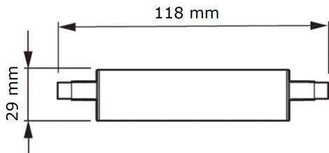 CorePro LEDlinear D 14-100W R7S 118mm 840 LED Žárovka 14W 1800lm 6
