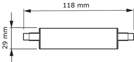 CorePro LEDlinear D 14-100W R7S 118mm 830 LED Žárovka 14W 1600lm 1