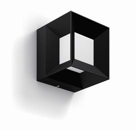 16480/30/P0 Parterre venkovní nástěnné LED svítidlo 1x8W 800lm 2700K IP44, černé