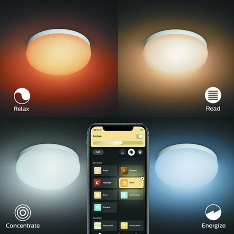 Hue WACA Flourish stropní LED svítidlo 1x32,5W 2250lm 2000-6500K RGB IP20 35,9cm bílá 16