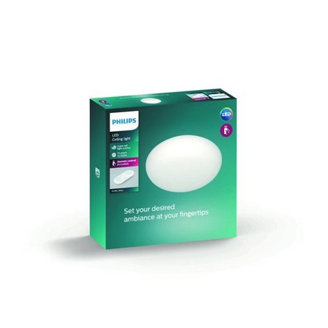 Toba přisazené LED svítidlo 1x23W 2800lm 2700-6500K IP20 37cm, bílé + ovladač 9